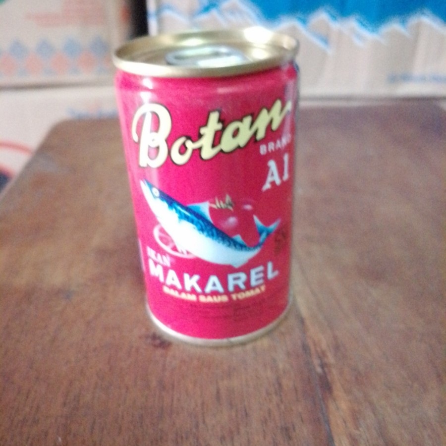 

Ikan Makarel / Mackerel / Sarden Saus Tomat Kaleng BOTAN - 155 gram