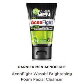 Garnier Men Facial Foam Face Wash Sabun Pembersih Oil Control Matcha, Icy Scrub, Cooling Foam, Charcoal Foam, Acnofight Wasabi Brightening, Scrub in Foam, Trubobright PowerWhite Super duo Foam, Brightening Foam