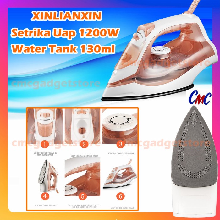 Setrika Uap Xiaomi Zanjia Setrika Uap Handheld Steam Iron Strika Uap Xiaomi - Xinlianxin(L4X2) GRATI