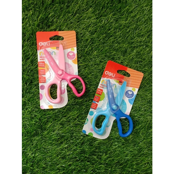 

Sale!!! Deli Gunting Plastik Anak-Anak Safe Plastic Scissors 6067 120Mm Hot Sale