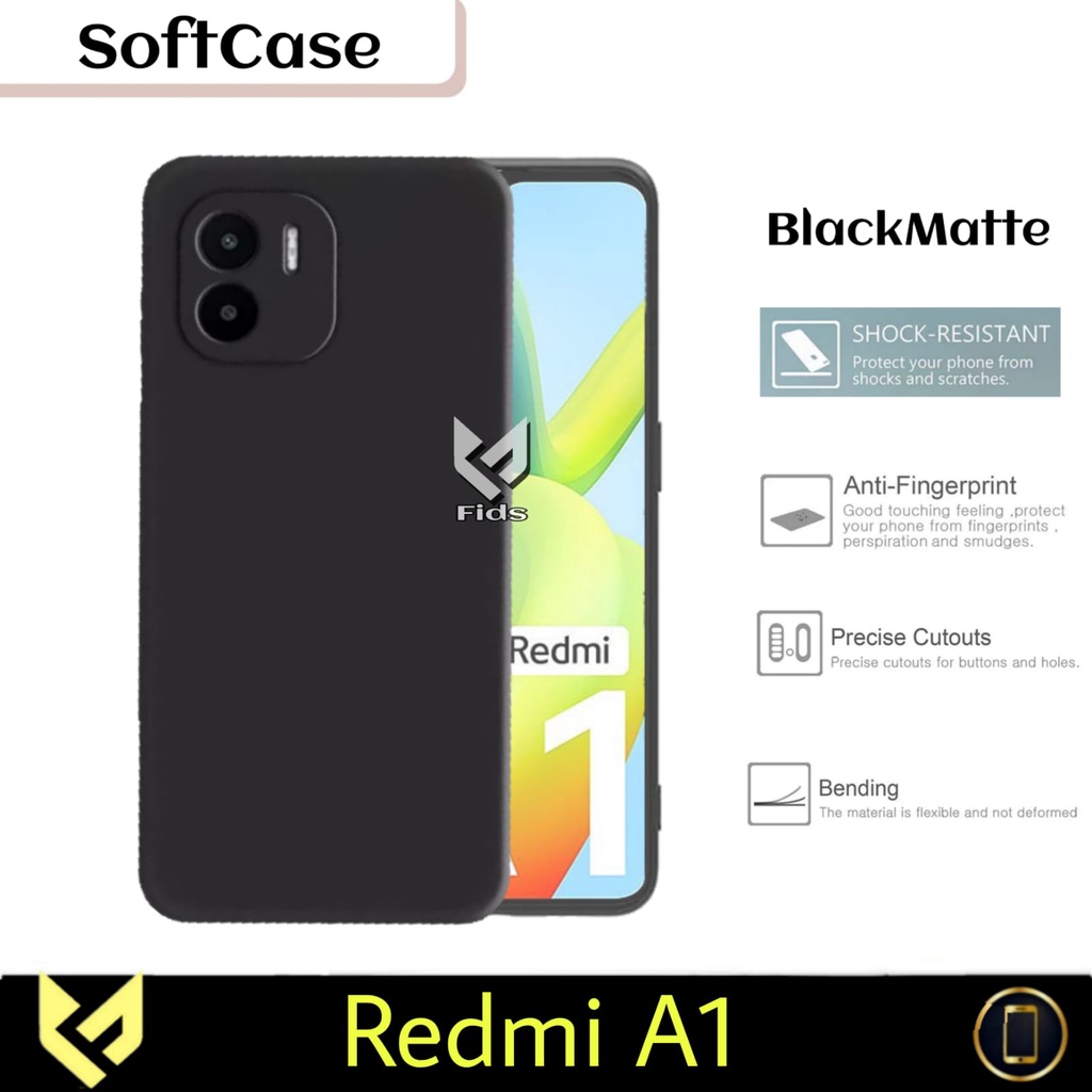 NEW PROMO Case For REDMI A1 2022 / REDMI A2 Case Black Matte Casing Premium Slim Exellent Cover | So