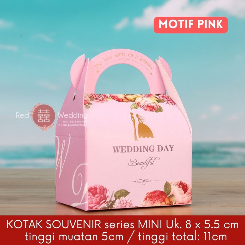 [MINI] KOTAK PAPERBAG Souvenir Permen Kue Wedding / Teapai / Sangjit