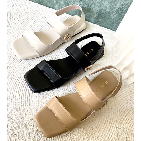 DUSHI Shania Flat - Sandal tali teplek flat wanita