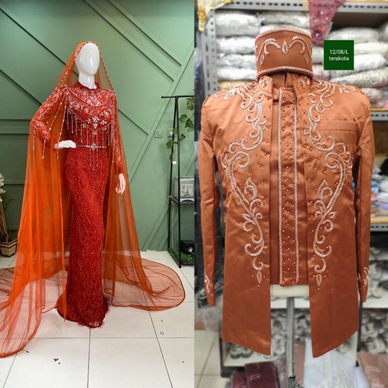 CAUPLE GAUN PENGANTIN DUYUNG | GAUN JUBAH|BAJU WEDDING BEREKOR | GAUN MEWAH  FUL PAYET | GAUN MODREN