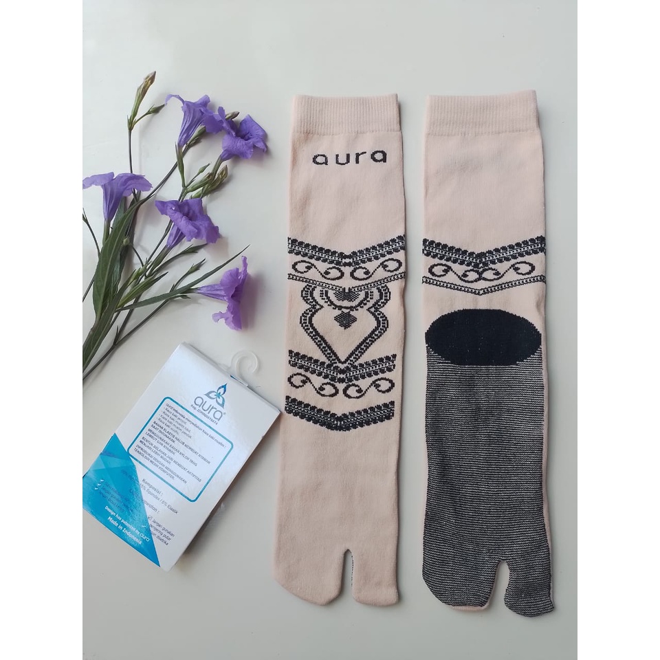 AURA kaos kaki jempol motif - kaos kaki jari motif - kaos kaki muslimah motif