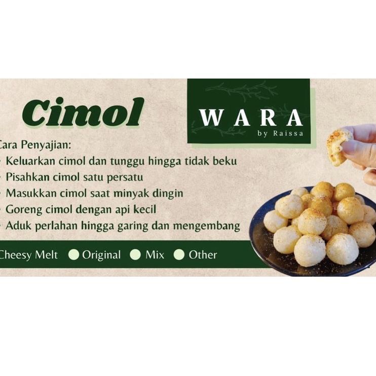 

Promo ┌・ ☆ WARA Cimol Cheesy Melt ☣ Ready