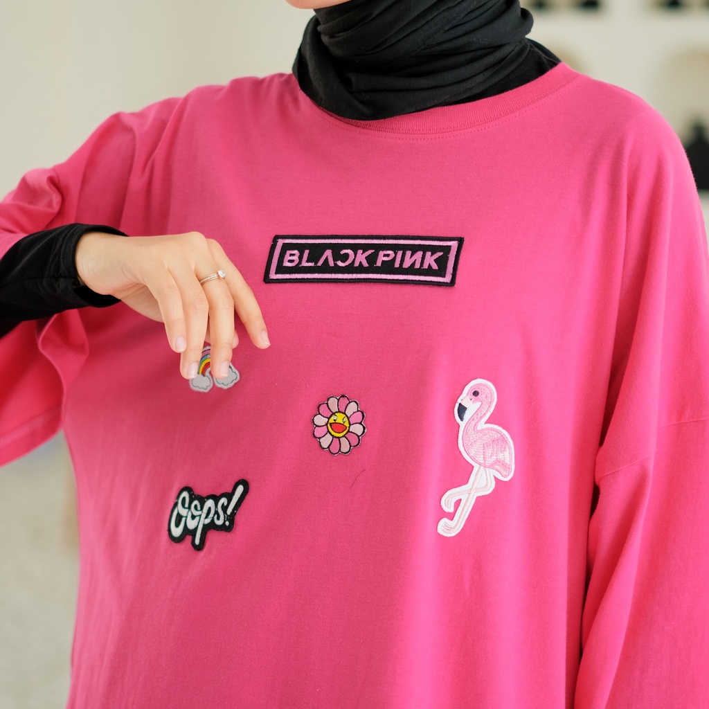 YPD.ID-Kaos Oversize Embroidery T-SHIRT OVERSIZED COTTON COMBED