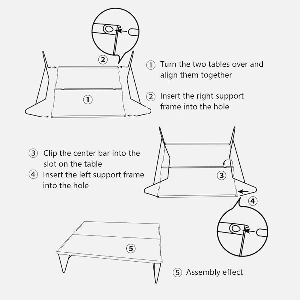 Lanfy Meja Mini Outdoor Traveling Camping Outdoor Tools Meja Outdoor Meja Piknik Hiking