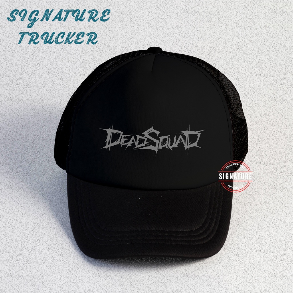 Deadsquad | Trucker Hat Best Seller | Topi Pria | Topi | Trucker | Topi Band | Baseball | Band | Topi Jaring | Topi Sablon | Head Studio