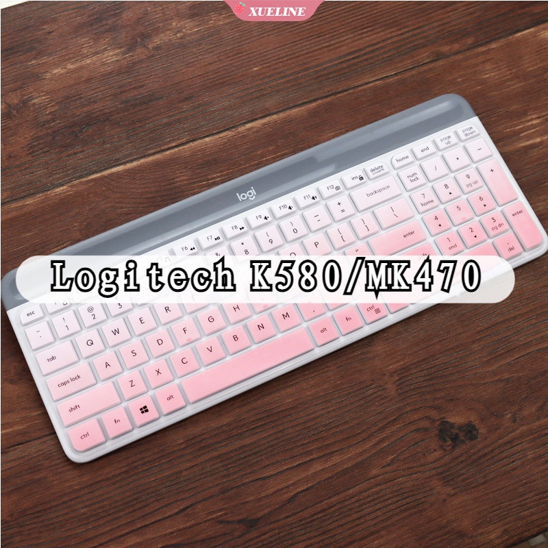 Logitech K580 / MK470 film Silikon ultra Tipis Anti Debu Untuk keyboard desktop (ZXL)