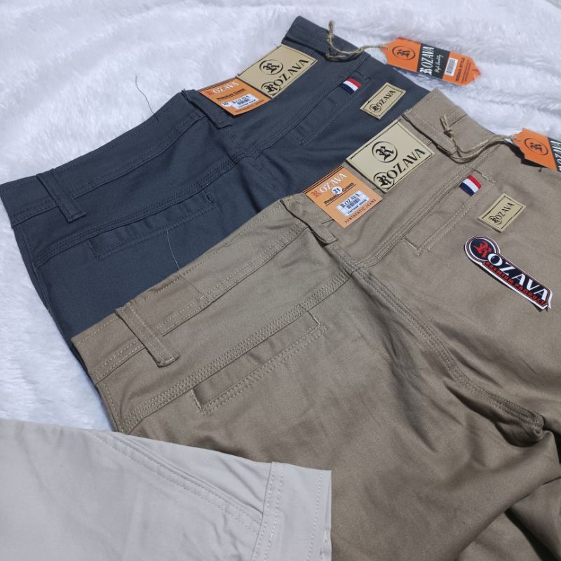 Celana Chino Panjang Pria Jumbo Chinos Premium Cinos Pensil Distro ROZAWA