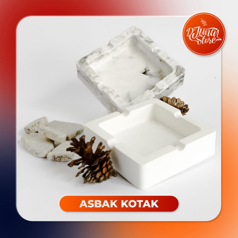 Asbak Rokok Kotak Minimalist Ashtray Aesthetic Wadah Abu Rokok