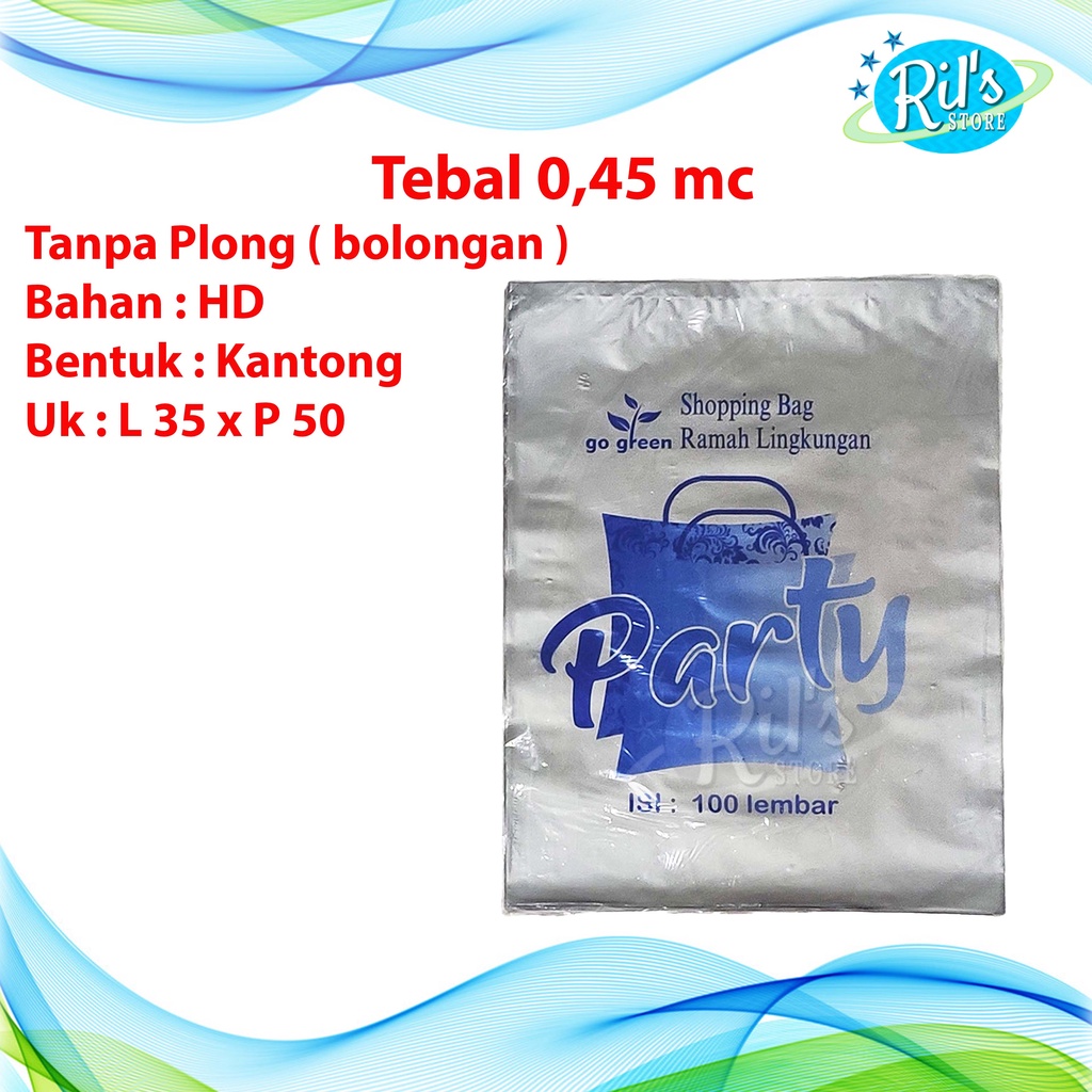 

Plastik Packing Online HD ( NO PLONG ) Uk 35 x 50 isi ±100 Lembar - Silver 35X50 CM