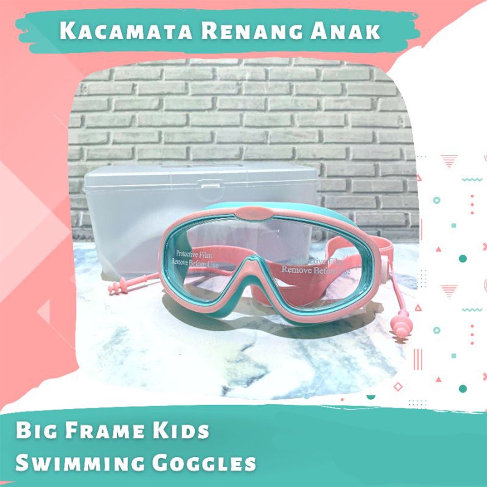 [COD]Dwor Kacamata Renang Anak &amp; Remaja Warna Warni Rainbow Lucu Swiming Googles Speeds Anti Fog 3 Colors