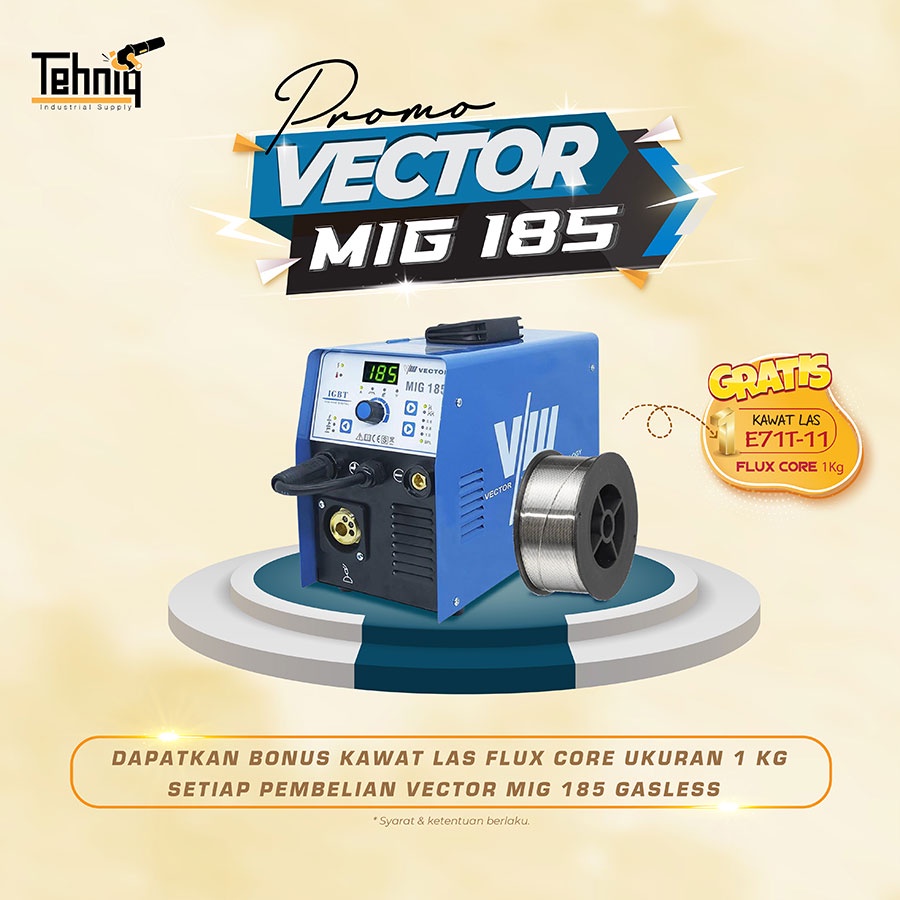 Vector 185 Mig Co2 Mesin Las Listrik Mig Tanpa Gas