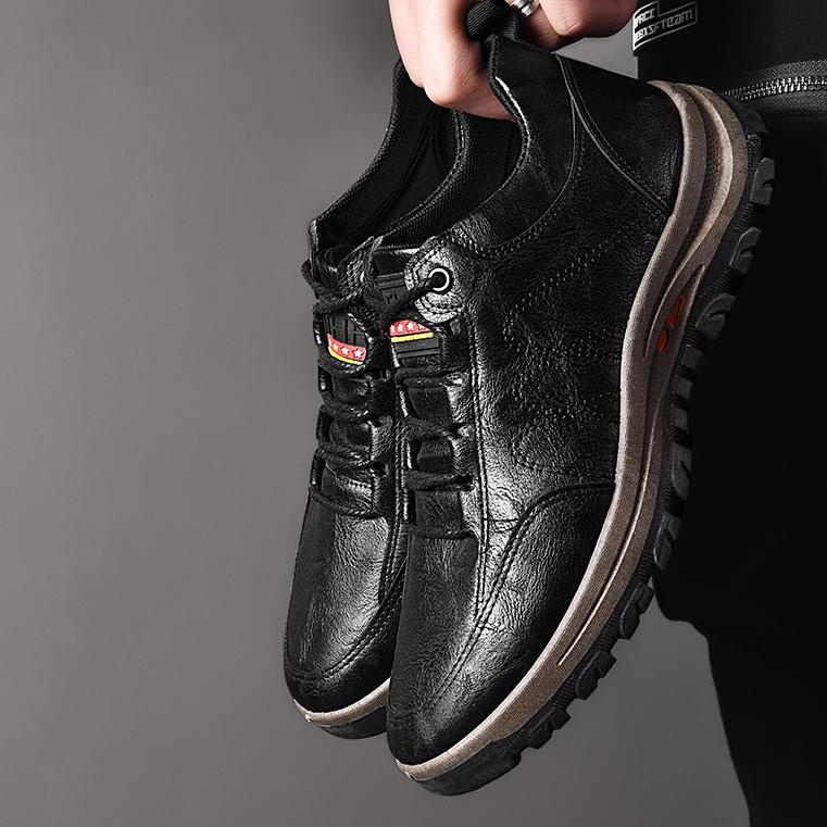 D73G Highland Sepatu Pria Formal Kasual Pria Kerja Kuliah Sepatu Kulit Sintetis IMPORT MC405 FY9