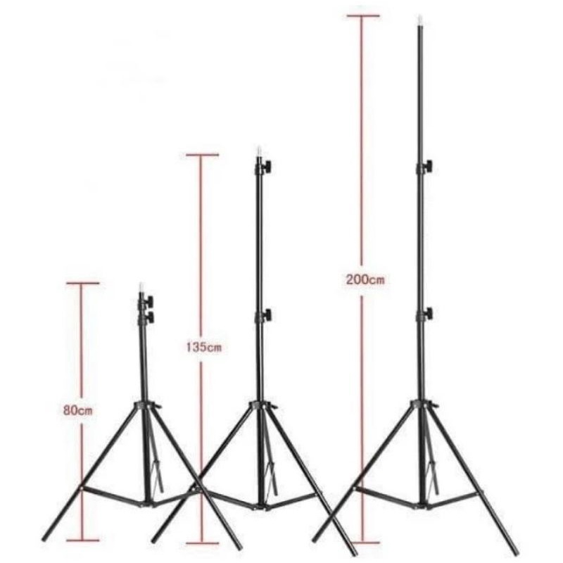 TRIPOD KAMERA 2M LIGHT STAND TRIPOD 2 METER PLUS HOLDER