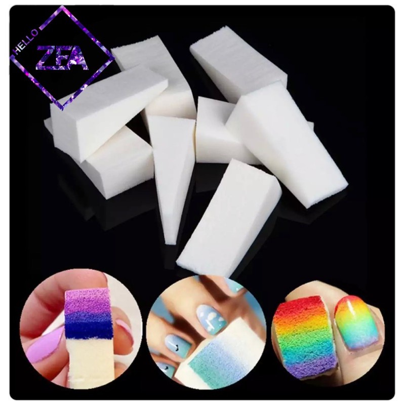 SPONS / SPONS OMBRE NAIL ART / sponge gradasi spons segitiga nailart kuku