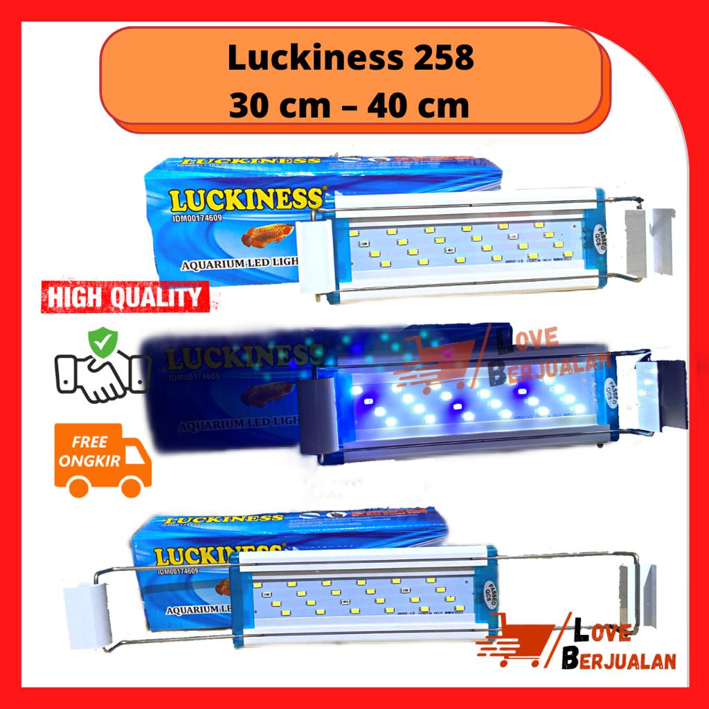 LAMPUI GANTUNG AQUASCAPE AQUARIUM TANAMAN PUTIH BIRU LUCKINESS 258