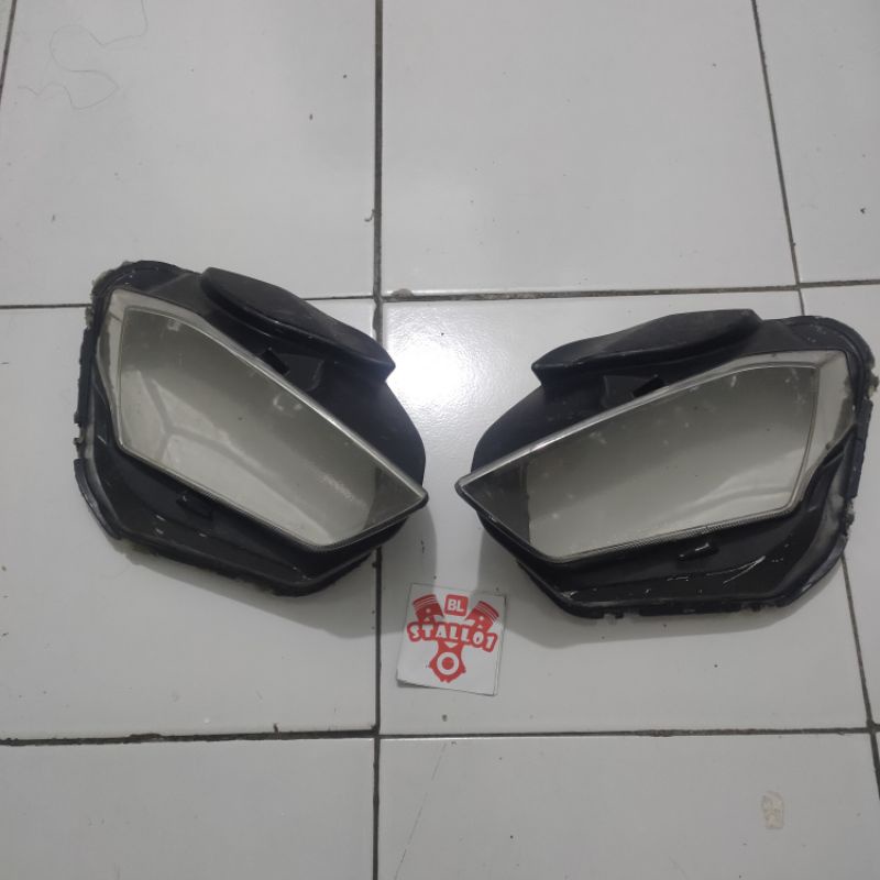 Kaca lampu depan L R kiri kanan Yamaha R25 old lama lampu depan bohlam asli original