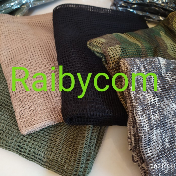 Sorban Scarf Sorban Jaring Sniper Veil Shemagh Jaring (kain kamuflase) jala(M9X2) Sorban Putih Sorba