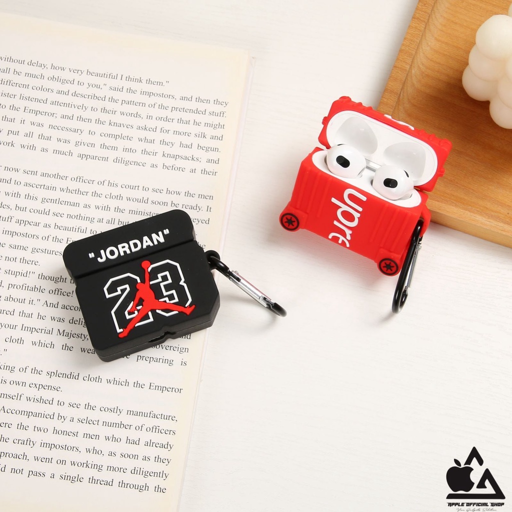 SILIKON CASE 3D LUCU KEREN APPLE AIRPODS GEN 1 2 3 PRO MOTIF CARTOON KARAKTER KARTUN JORDAN DISNEY Silicone Earpods Inpods Earphone Softcase Pouch Kaitan Cantolan