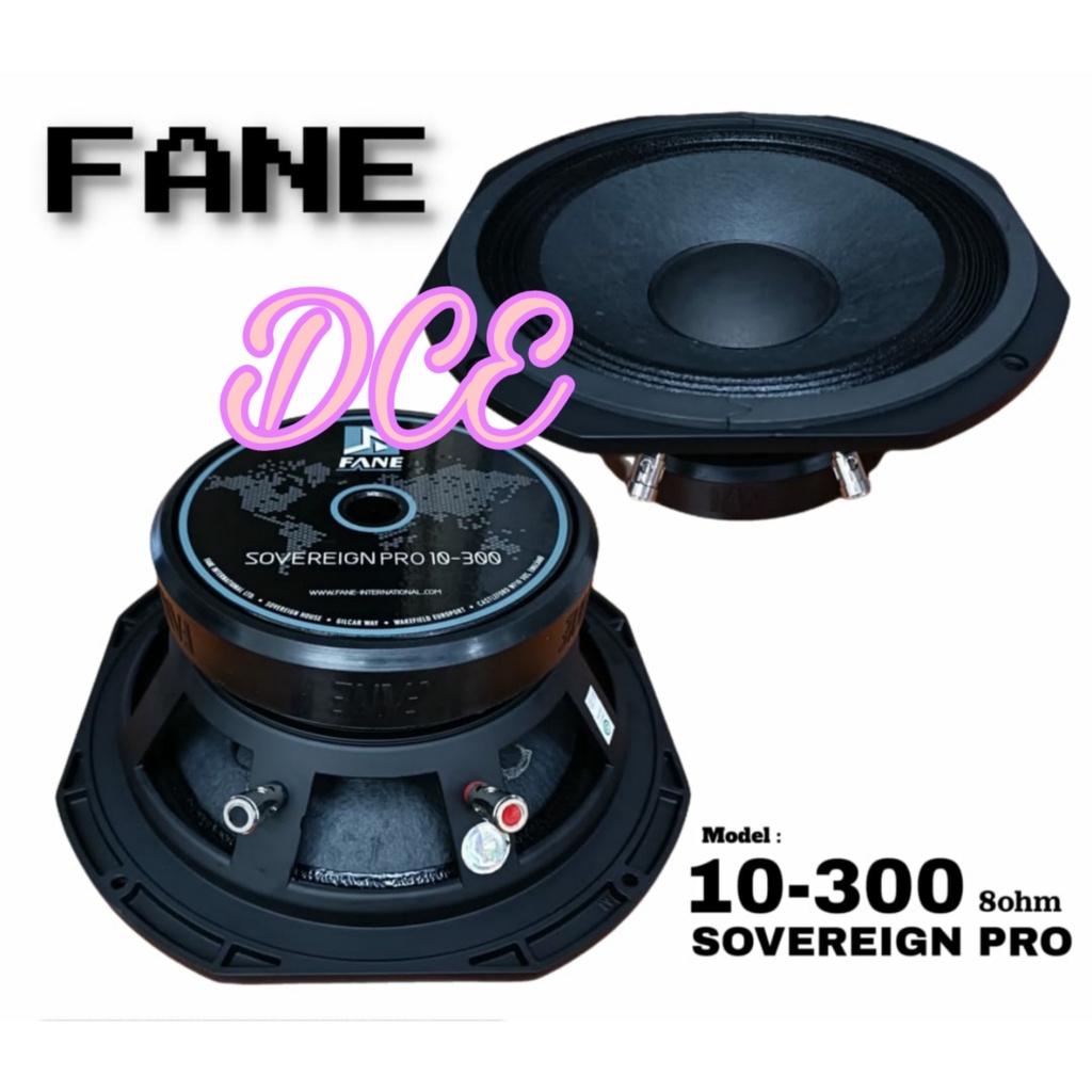 Speaker Komponen Fane Sovereign Pro 10-300  8ohm 10inch Original 300watt