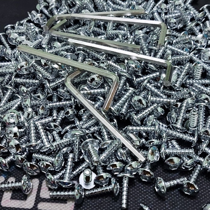 [READY] Baut Body Full Skywave Spin Skydrive Hayate Paket Isi 50 Free Kunci L / Perlengkapan Rumah T