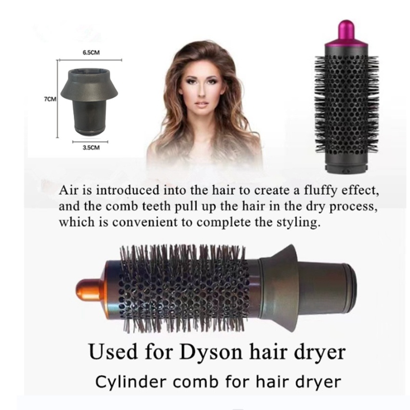 Untuk Airwrap Supersonic Hair Dryer Curling Attachment Hair Curling Barrels Dan Adaptor Cylinder Comb Styler Tool