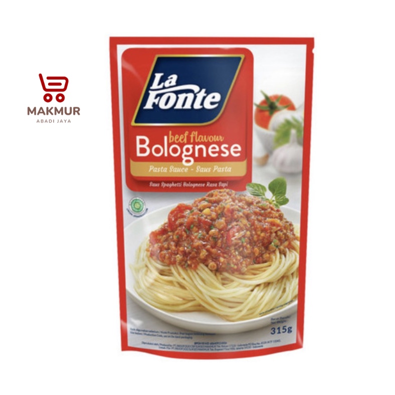 

Saus Bolognese La Fonte 315g / Saus Pasta Lafonte Bolognese 315g / Saus lafonte 315g