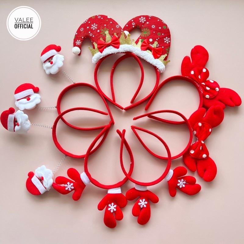 BANDO NATAL CHRISTMAS / DEKORASI AKSESORIS NATAL / BANDO NATAL MOTIF KARAKTER