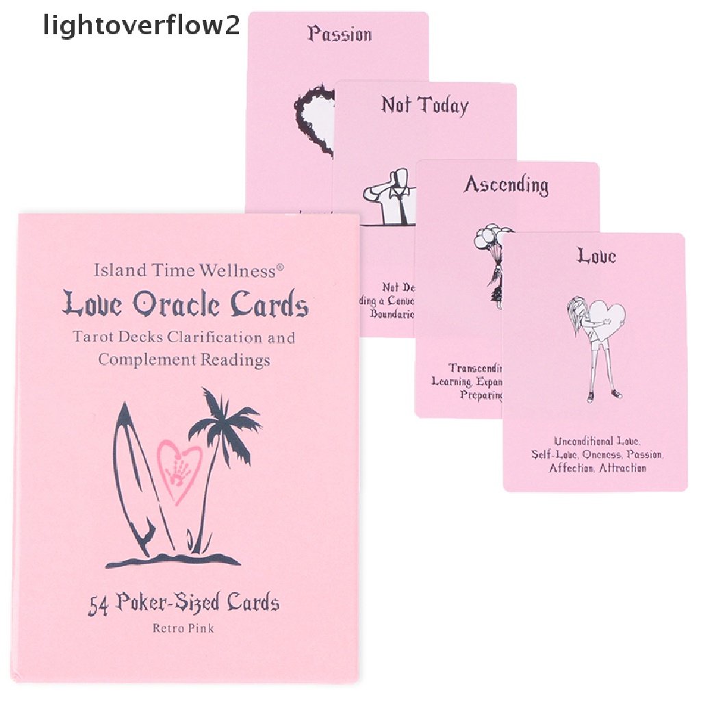 (lightoverflow2) Mainan Board Game Kartu Tarot Wellness Love Oracle Untuk Keluarga