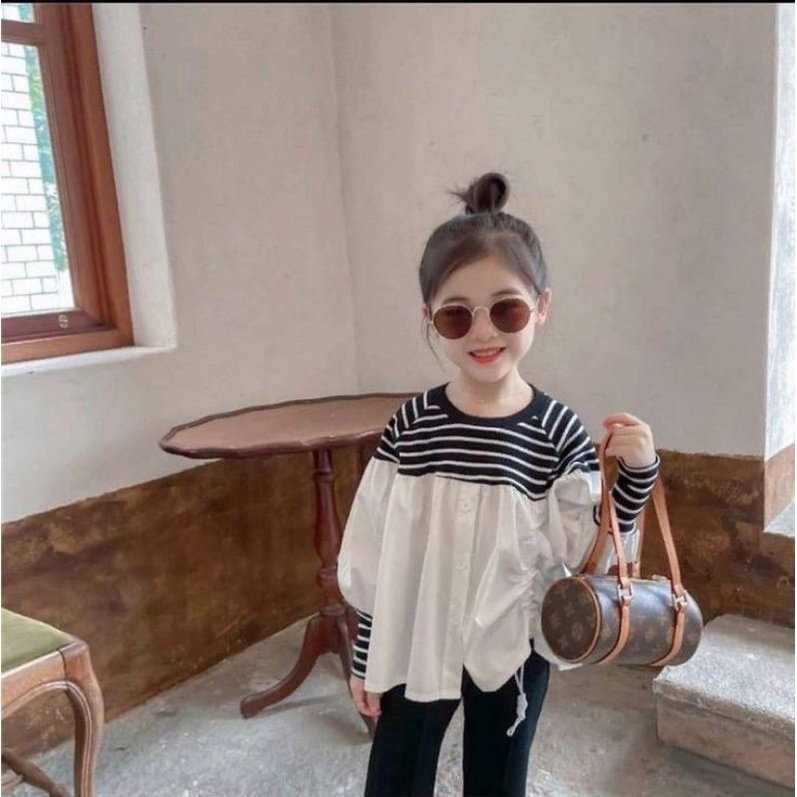 Atasan Blouse Lyodra Anak Perempuan Lengan Panjang 2-5 Tahun