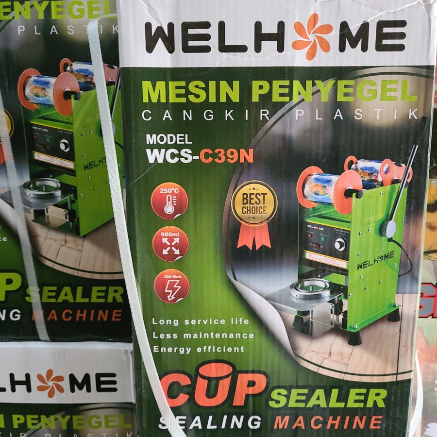 WELHOME CUP SEALER MESIN PRESS GELAS WCS-C39N WCS C39N 12-22 OZ PROMO