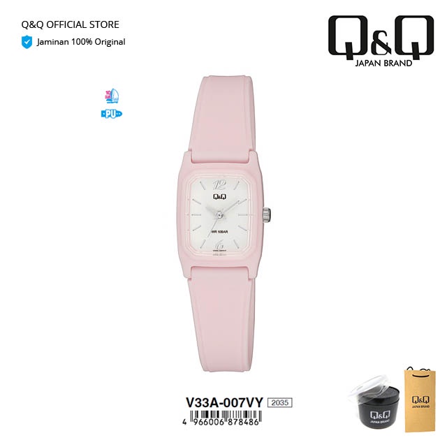 Q&Q QnQ QQ Original Arloji Jam Tangan Anak Lucu Analog - V33 V33A Tahan Air 10 BAR-1