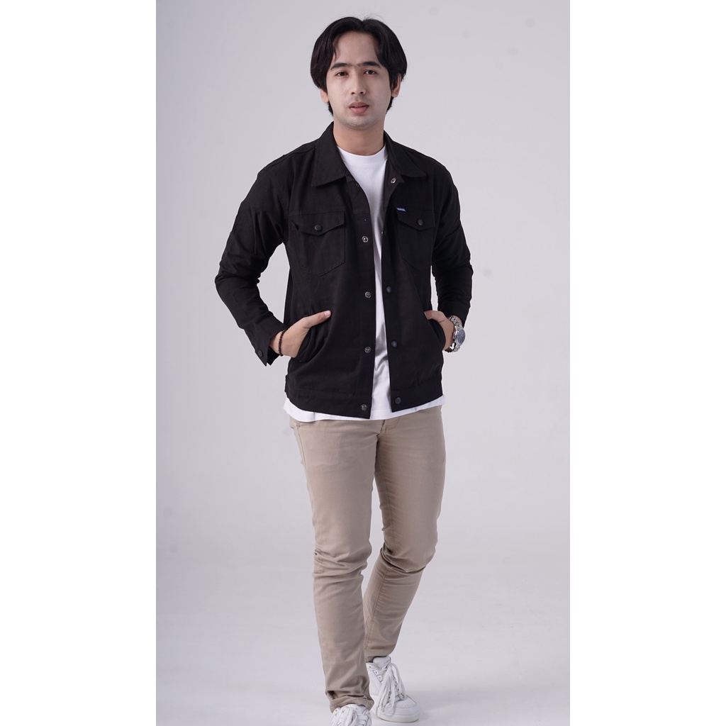 GLUCK EIGHT TRUCKER JACKET || SIZE XL ||  TRUCKER JACKET  || JAKET TRUCKER CANVAS || TRUCKER