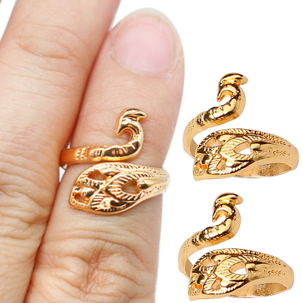 Cincin Jari Bentuk Merak Royal National Adjustable