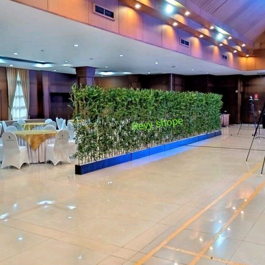 bunga hias plastik/penyekat ruangan/partisi bambu