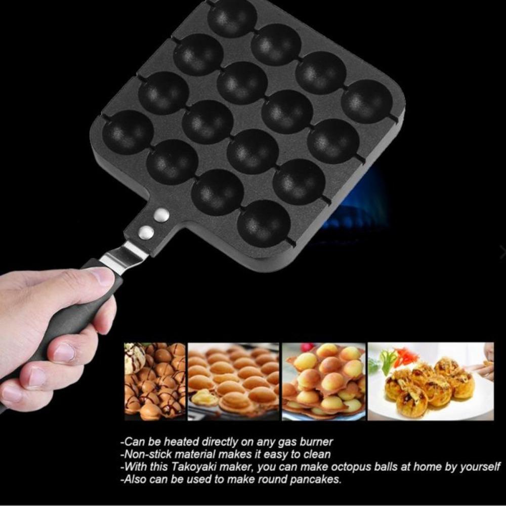 Solighter Takoyaki Maker Alat Dapur Baking Pan Tray Bentuk Loyang Cetakan Gurita Piring Bola