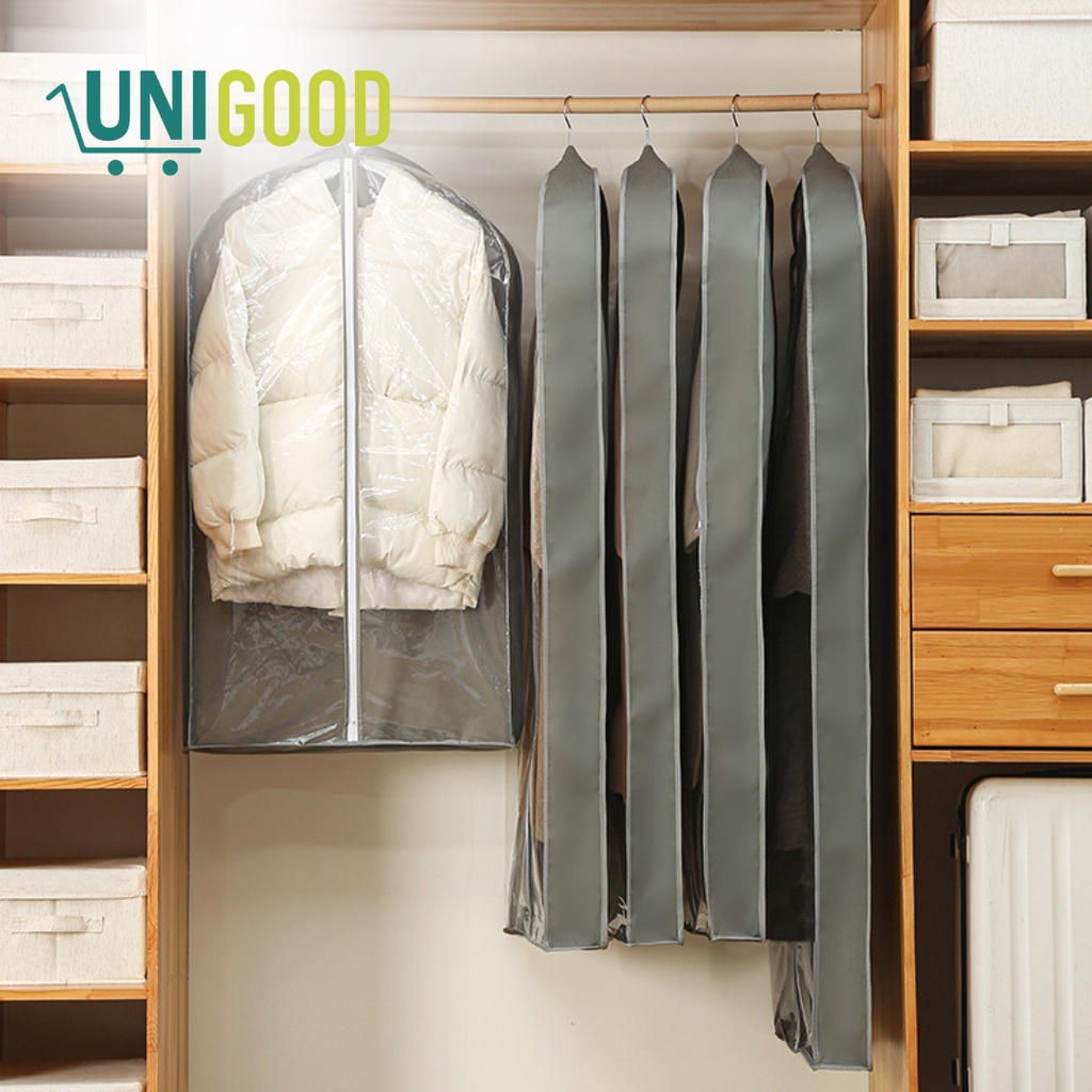 UNIGOOD - Cover Baju Tebal Premium Sarung Baju Anti Debu Waterproof