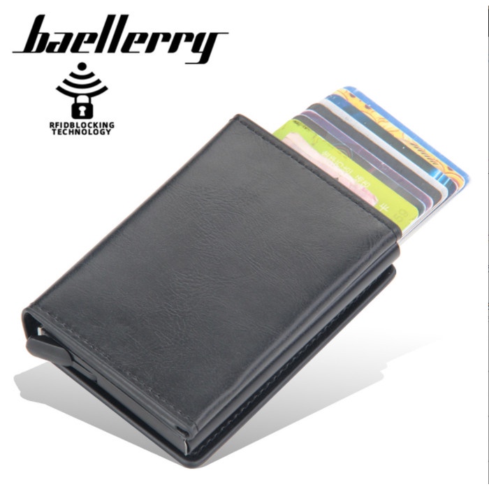 

Namecard Dompet Kartu Kulit Rfid Baellerry Original Anti Theft Card Bly040