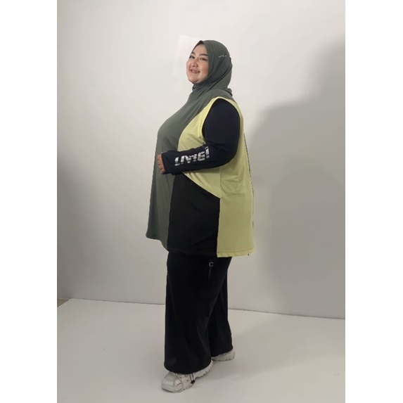 Livigi - Livi Pocket Vest Hijab Big Size - Kerudung Rompi Olahraga Jumbo