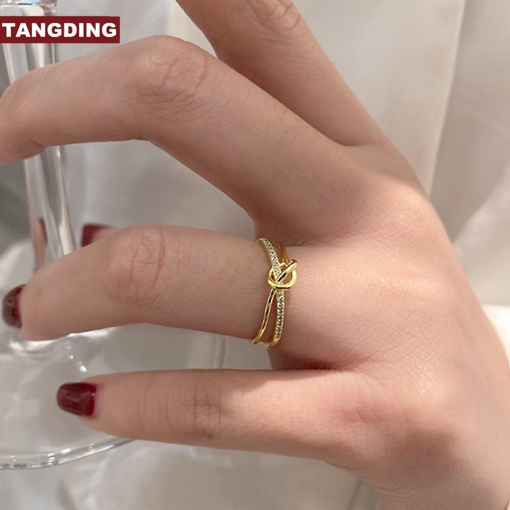 【COD Tangding】Cincin Model Terbuka Dapat Disesuaikan Untuk Aksesoris Perhiasan