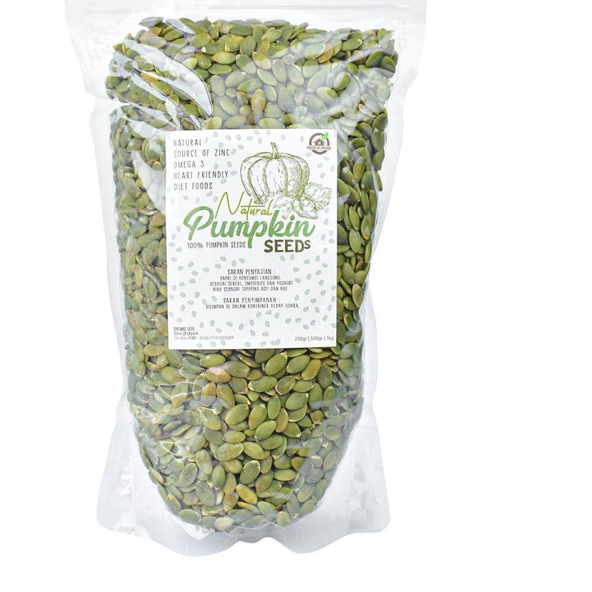 

GRATIS ONGKIR✅Pumpkin seeds (biji labu) 1 Kg|KD8