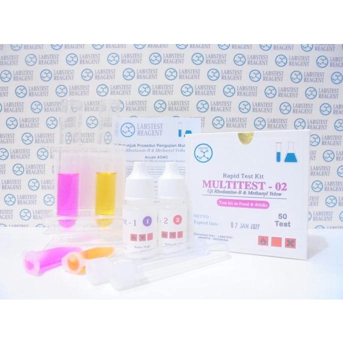 Multitest Rhodamin-B & Methil Yellow - Multi Test Kit Methanil Yellow