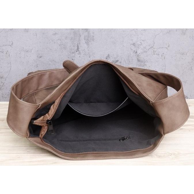 Pria Bag Tote Selempang Kulit Coklat Tas Celcius Pria Kulit Tas Kulit Storaisjuu