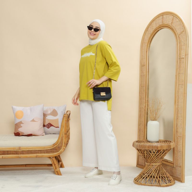 Baju Kaos Wanita / Kaos Oversize Cewe / Baju Kaos Ghamo / Baju Kaos Untuk Hijab