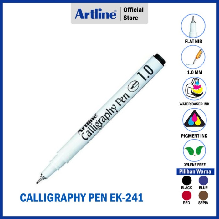 

Promo Pulpen Artline Calligraphy Pen 1.0Mm Ek-241 Terlaris