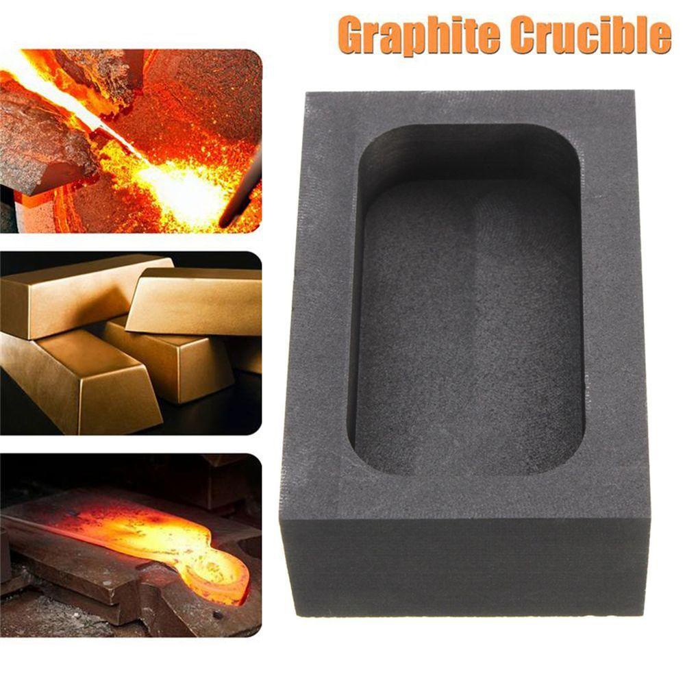 [Elegan] Graphite Crucible 5OZ Scrap Leleh Untuk Emas Perak 55*37*20mm Bangunan Logam