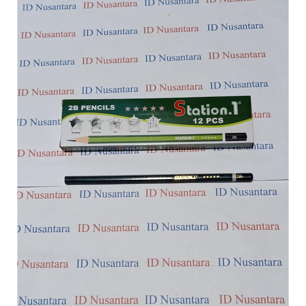 

pensil 2B warna hitam murah meriah merk station